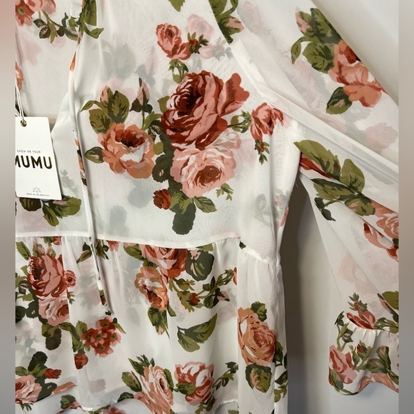 Show Me Your Mumu NWT Viola Peasant Top sz M - Picture 7 of 13